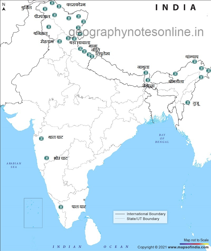 MAJOR PASSES OF INDIA