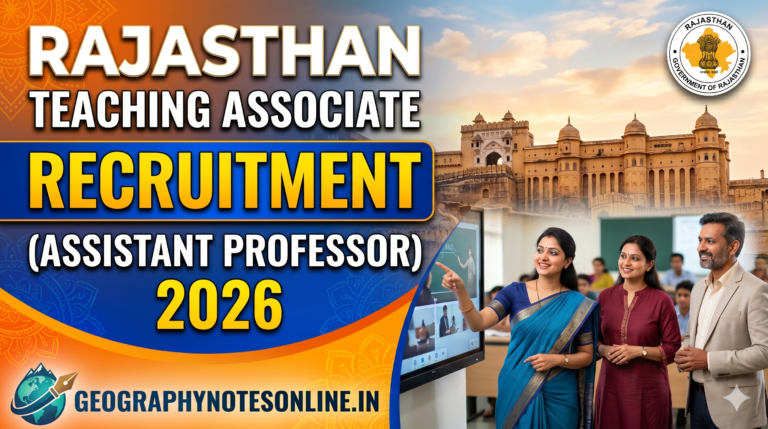 RajasthanTeaching Associate (Assistant Professor) Recruitment 2026
